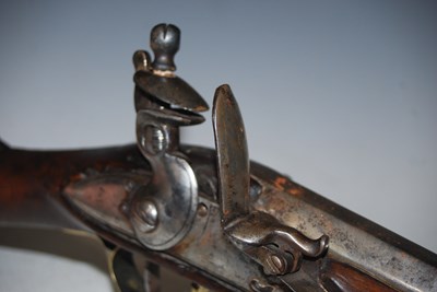 Lot 232 - A 19th century flintlock blunderbuss, the lock...