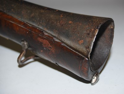 Lot 232 - A 19th century flintlock blunderbuss, the lock...