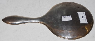 Lot 174 - A Birmingham silver backed handheld dressing...