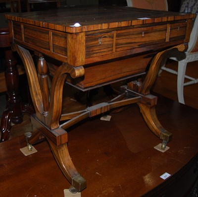 Lot 916 - A late 19th / early 20th century rosewood work...
