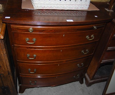 Lot 925 - A 20th century mahogany bowfront chest of...
