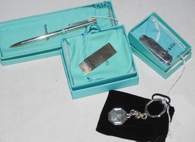 Lot 120 - A collection of Tiffany & Co sterling silver...