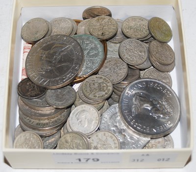 Lot 179 - A collection of assorted vintage coinage to...