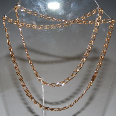 Lot 74 - A 9ct gold necklace, 22.8 grams.