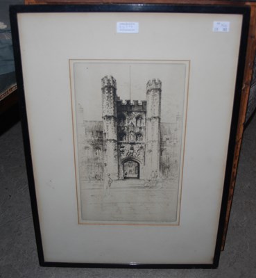Lot 959 - Sydney R Jones, two etchings of English Abbeys,...
