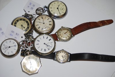 Lot 107 - A collection of vintage wristwatches and...