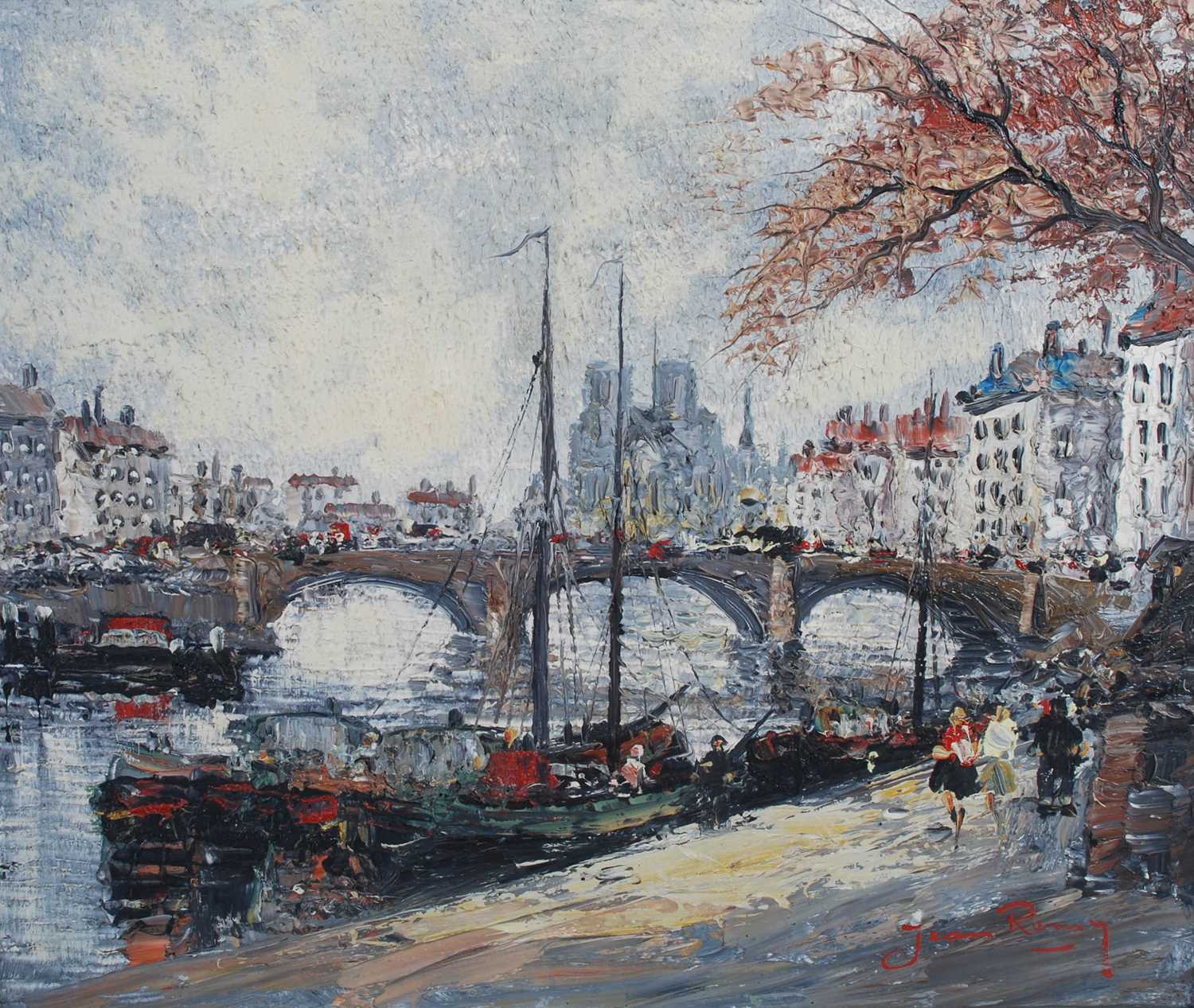 Lot 760 - Jean Remy (French, b.1893) 
Canal in Amsterdam...