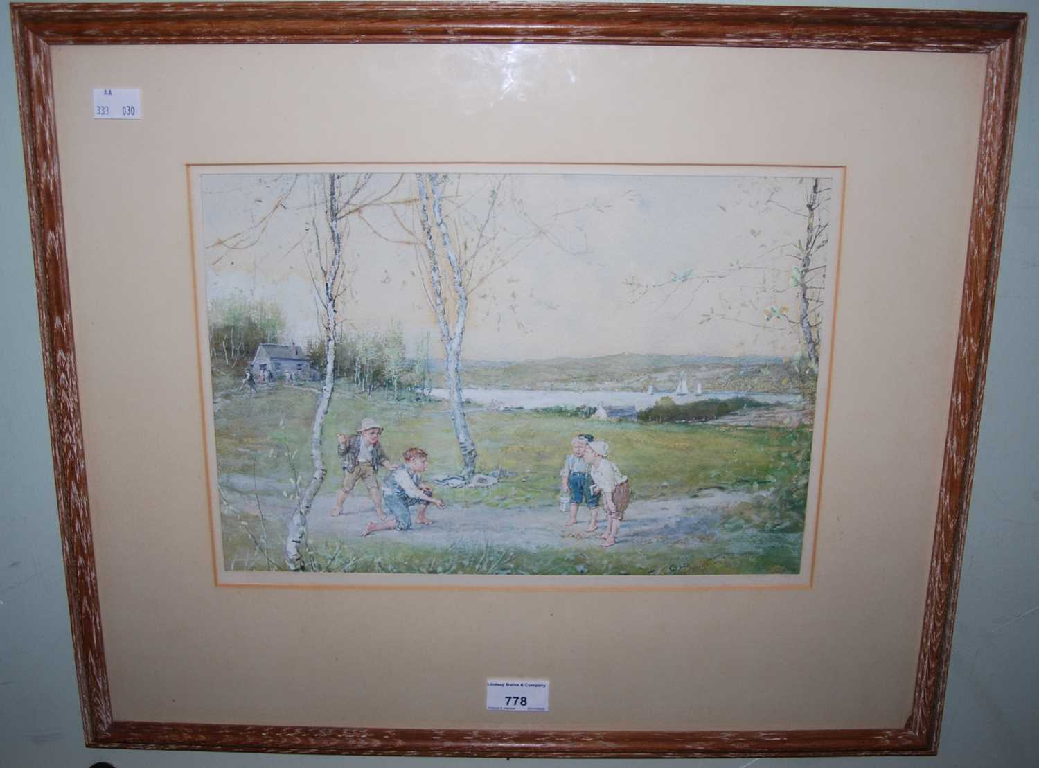 Lot 778 - George Henry Boughton (1833-1905) 
Four boys...