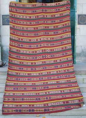 Lot 1066 - A Persian flatweave wall hanging / rug, early...