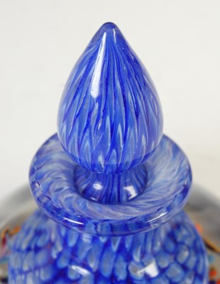 Lot 472 - Two Ysart glass inkwells and stoppers,...