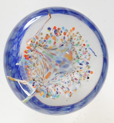 Lot 472 - Two Ysart glass inkwells and stoppers,...
