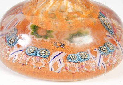 Lot 472 - Two Ysart glass inkwells and stoppers,...