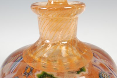 Lot 472 - Two Ysart glass inkwells and stoppers,...