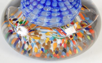 Lot 472 - Two Ysart glass inkwells and stoppers,...