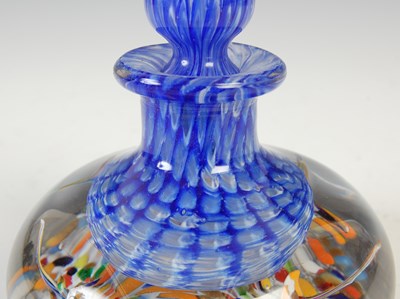 Lot 472 - Two Ysart glass inkwells and stoppers,...