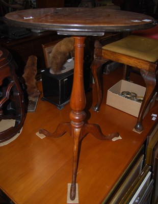 Lot 974 - A 20th century walnut circular occasional...