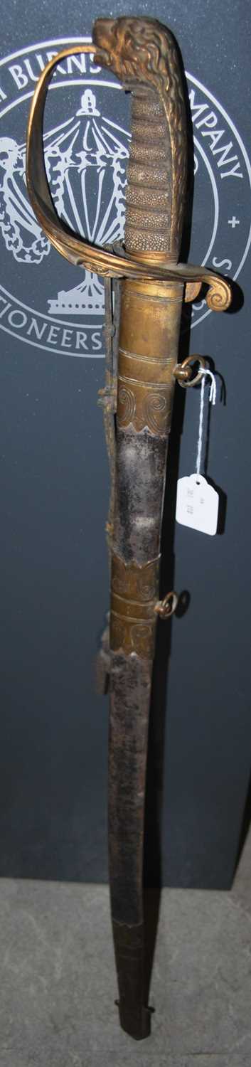 Lot 656 - A British Naval Officers sword by E & W...