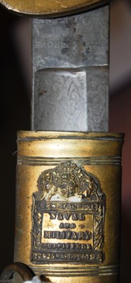 Lot 656 - A British Naval Officers sword by E & W...