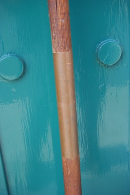 Lot 659 - An antique halberd / pole axe, the axe...