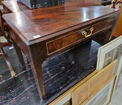 Lot 759 - A 19th century mahogany low side table with...