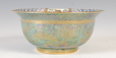 Lot 489 - An early 20th century Wedgwood green ground...