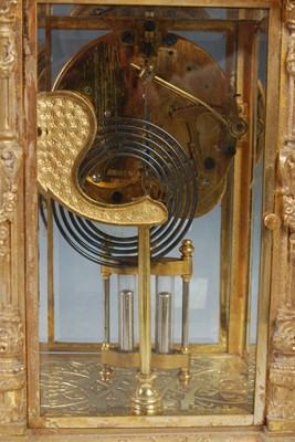 Lot 309 - An 'Ansonia' gilt metal bracket/ table clock,...