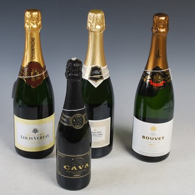 Lot 325 - One bottle of 'Cava Brut' 37.5cl; one bottle...