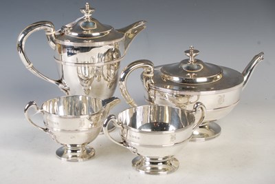 Lot 115 - An early 20th century four-piece silver teaset,...