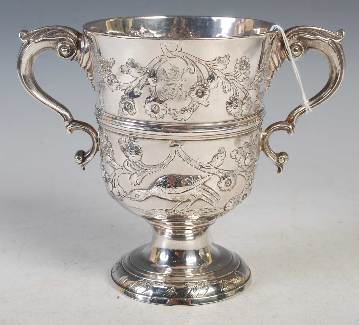 Lot 125 - An Irish George III silver twin-handled cup,