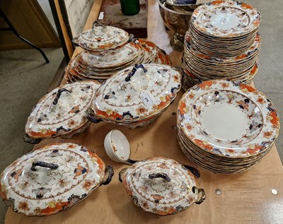 Lot 479 - An extensive Richmond Imari pattern part...