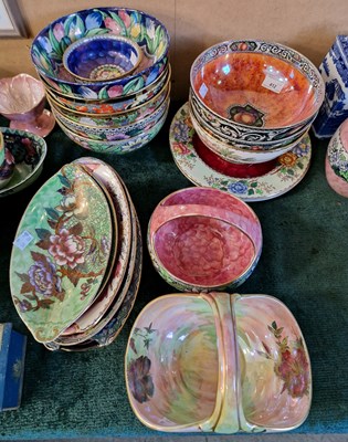 Lot 412 - A group of Maling to include bowls, plates,...