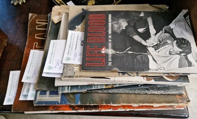 Lot 430 - A collection of vintage magazines, militaria...