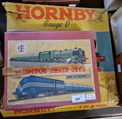 Lot 437 - A boxed Brimtoy trainset, the contents...