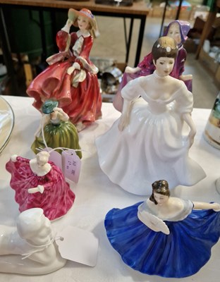 Lot 351 - A group of six Royal Doulton figures...