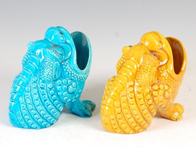 Lot 506 - Two late 19th century Burmantofts pottery...