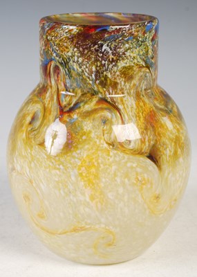 Lot 2 - A Monart glass vase, shape N, mottled opaque...