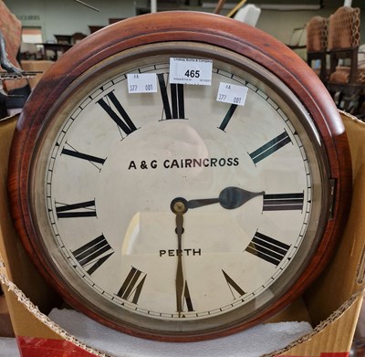 Lot 465 - An early 20th century mahogany wall clock by...