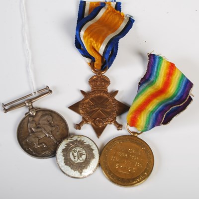 Lot 223 - Great War Interest - a pair of medals...