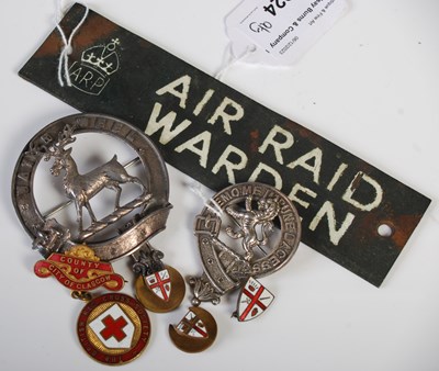 Lot 224 - Military Interest - a vintage Air Raid Warden...