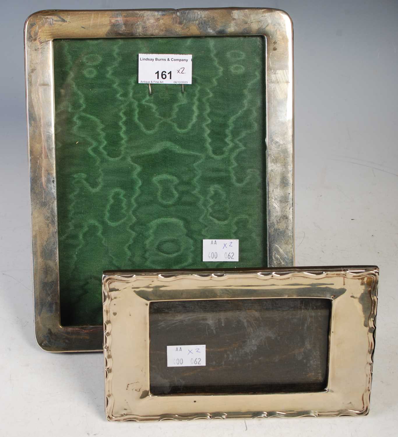 Lot 161 - A Birmingham silver photograph frame of...