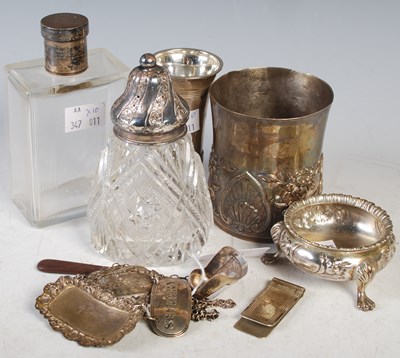 Lot 177 - A collection of assorted silver to include...