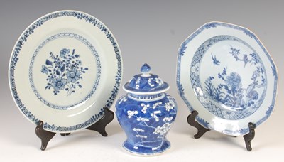 Lot 520 - A group of Chinese blue and white porcelain,...