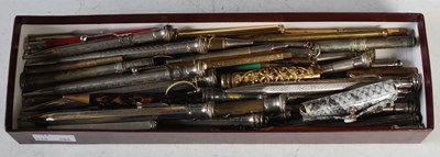 Lot 241 - A collection of assorted writing implements to...