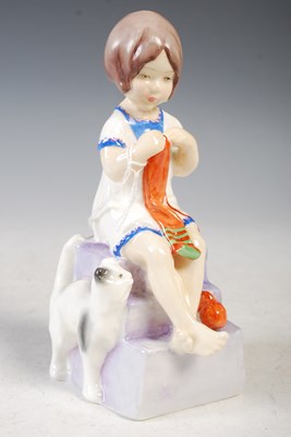 Lot 243 - A Royal Worcester figure 'Saturdays Child...