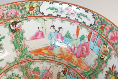 Lot 522 - A Chinese porcelain famille rose Canton punch...