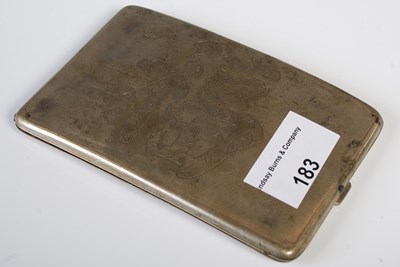 Lot 183 - A Chinese silver cigarette case, makers mark...