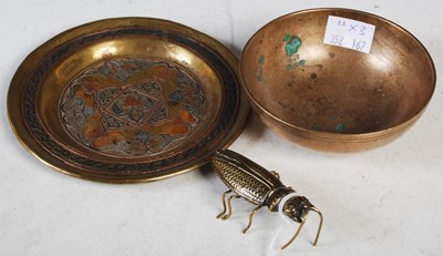 Lot 200 - A group of metalware, to include a bronze...