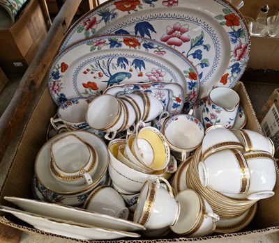 Lot 497 - A box of mixed teaware to include a Booth's...