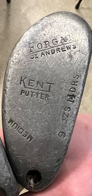 Lot 527 - A group of four assorted vintage golf clubs...