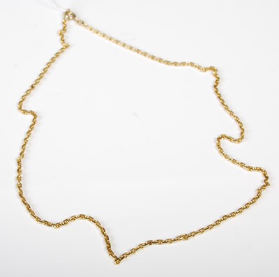 Lot 45 - A yellow metal necklace, unmarked, 20 grams.